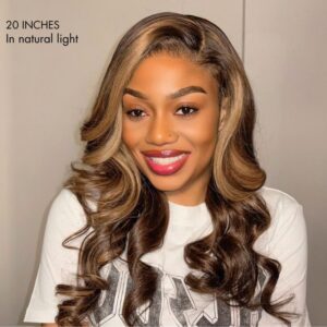 TRILL Body Wave Wig with Bangs 6×5 Wear Go Glueless Lace Closure Wig Curtain Bang Human Hair