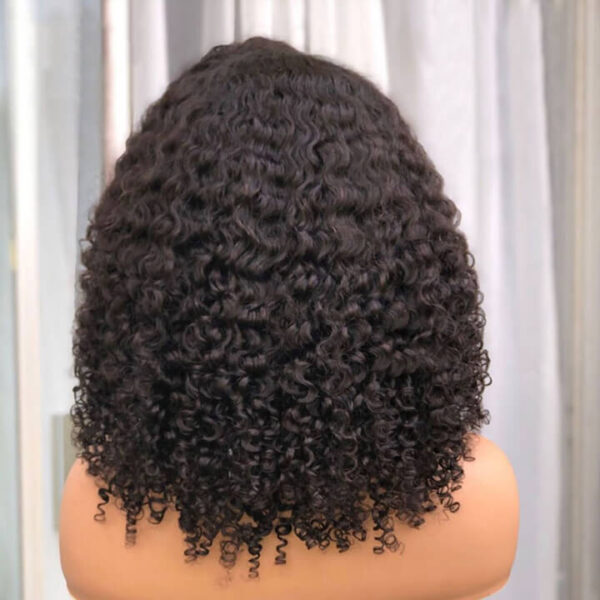 TRILL Short Curly Bob 6×5 Plus Lace Wear Go Glueless Air Cap Wig 100% Human Hair