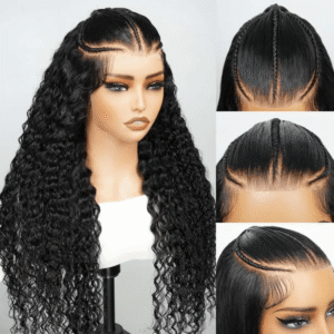TRILL Pre Braided Deep Wave Glueless Human Hair Wig 9×6 Lace Pre Everything Flexi-Fit Cap With Knots Bleached
