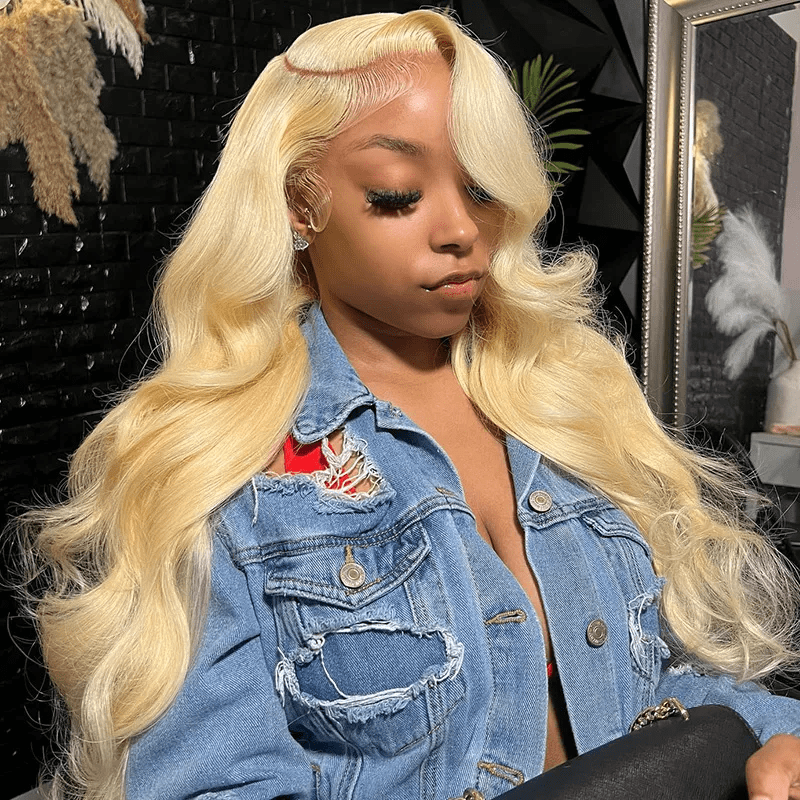 TRILL 613 Blonde Brazilian Body Wave Human Hair Wigs 13×4 13×6 HD Lace Front Wigs 180% Density