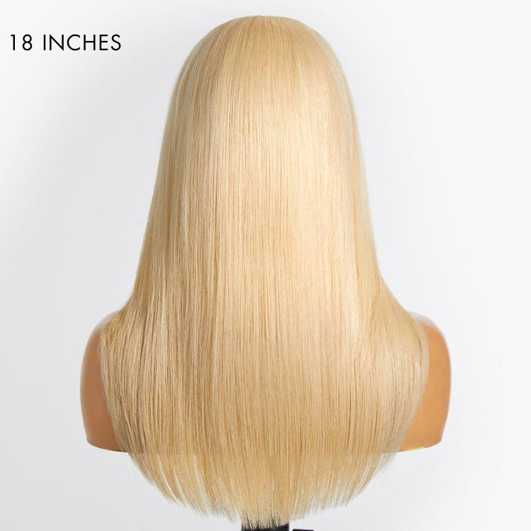 TRILL 613 Blonde Curtain Bangs Layered Cut Glueless 5x5 Closure HD Lace Wig(7-Day Crafting)