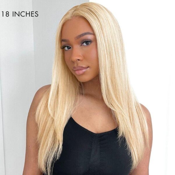 TRILL 613 Blonde Curtain Bangs Layered Cut Glueless 5x5 Closure HD Lace Wig(7-Day Crafting)
