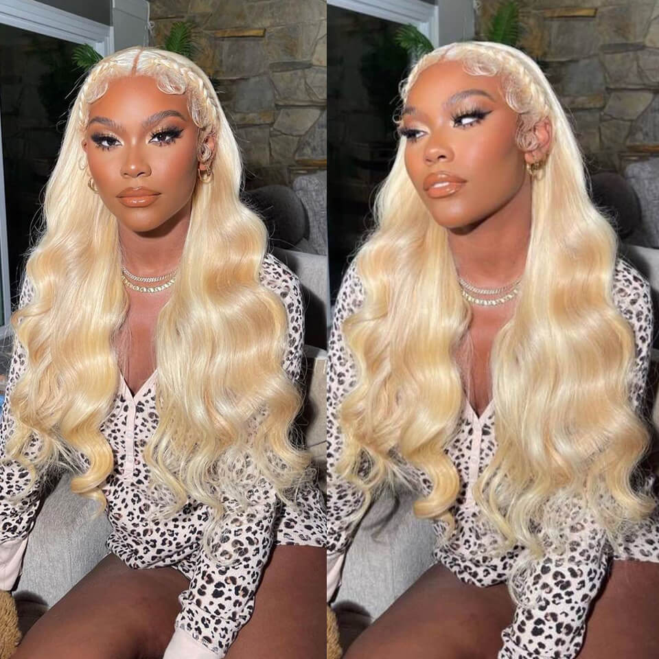 TRILL 613 Blonde Brazilian Body Wave Human Hair Wigs 13×4 13×6 HD Lace Front Wigs 180% Density