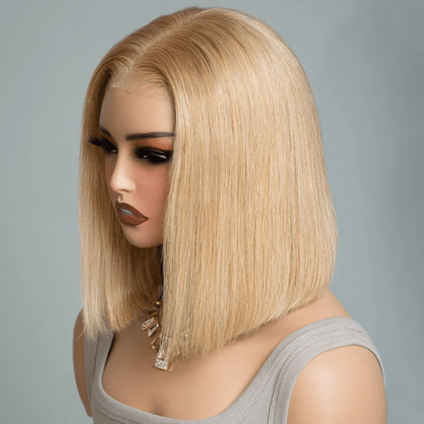 TRILL Honey Blonde Bob 6×5 Glueless HD Lace Short Human Hair Wig