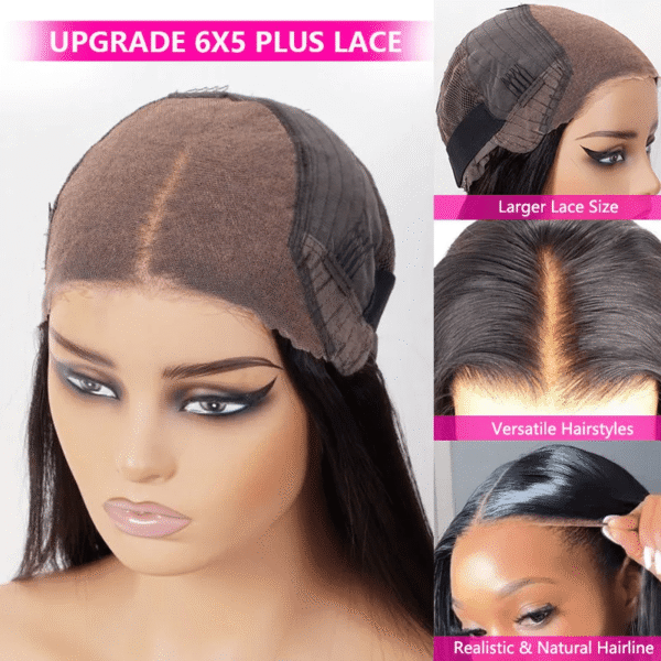 TRILL Short Curly Bob 6×5 Plus Lace Wear Go Glueless Air Cap Wig 100% Human Hair