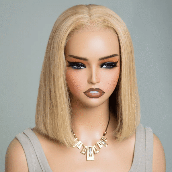 TRILL Honey Blonde Bob 6×5 Glueless HD Lace Short Human Hair Wig
