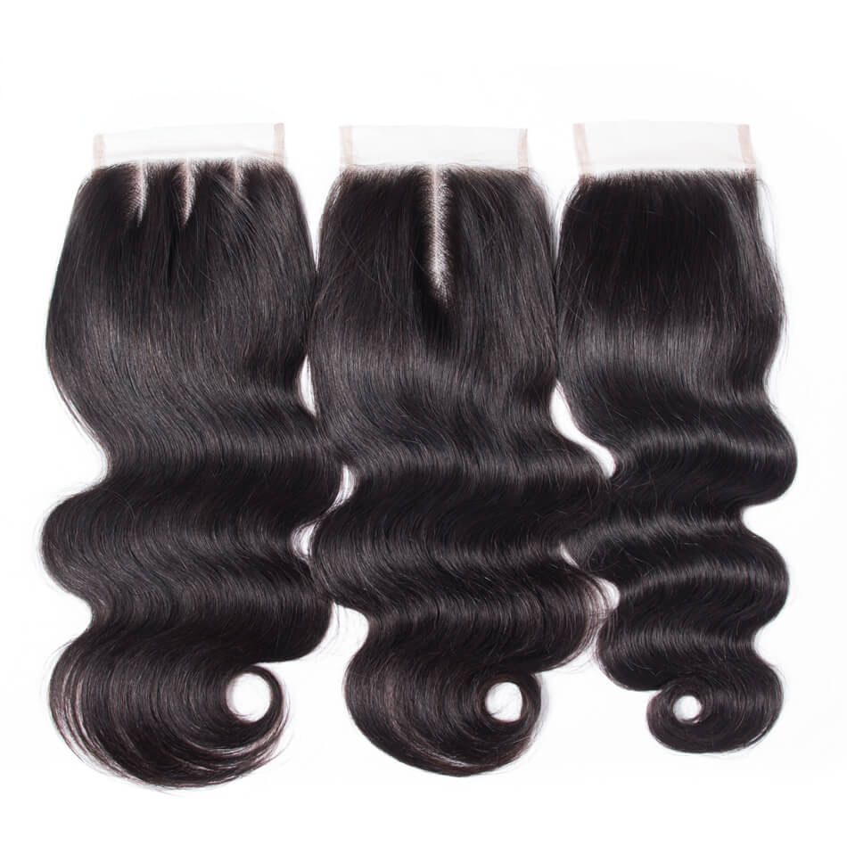 TRILL Highlight Honey Blonde Body Wave 3/4 Bundles with 5×5 HD Lace Closure 100% Human Hair Weave P4/27 Color