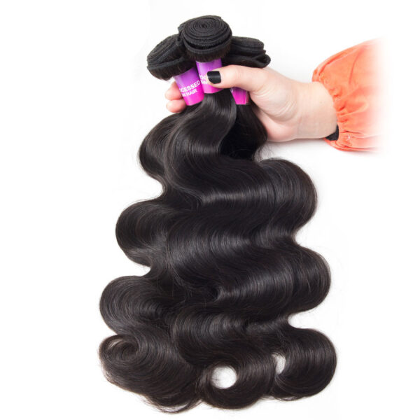 TRILL HD Lace Closure Body Wave 3 Bundles With 5×5 Lace Closure Human Hair Bundles
