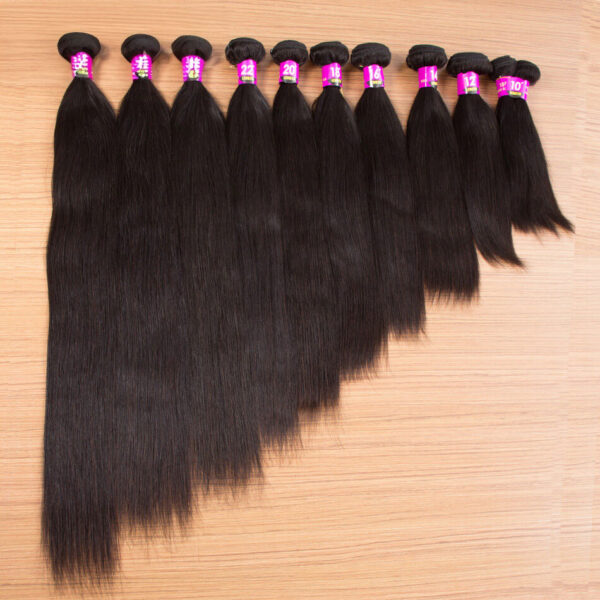 TRILL Hair Brazilian Straight Virgin Hair 3 Bundles With Closure 10A Best Quality Human Hair With Closure