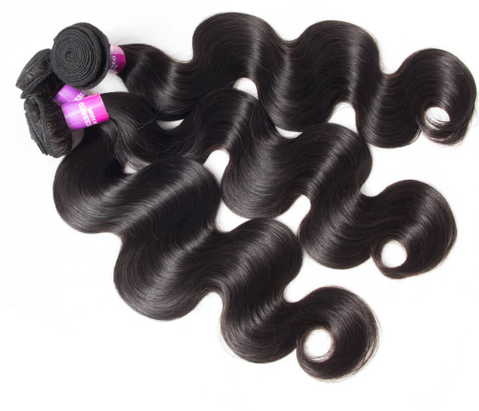 TRILL Malaysian Hair Body Wave 3 Bundles With Closure Recool Hair 10A Grade Virgin Human Hair With Closure