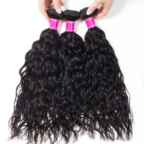 TRILL 5×5 HD Lace Closure With Bundles Water Wave Bundles With Closure Brazilian Hair Weave Bundles With Closure Remy