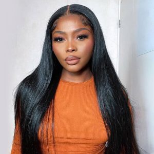 TRILL Straight Human Hair Wear Go Glueless 6×5 Pre Cut HD Lace Closure Wig Bleached Knots