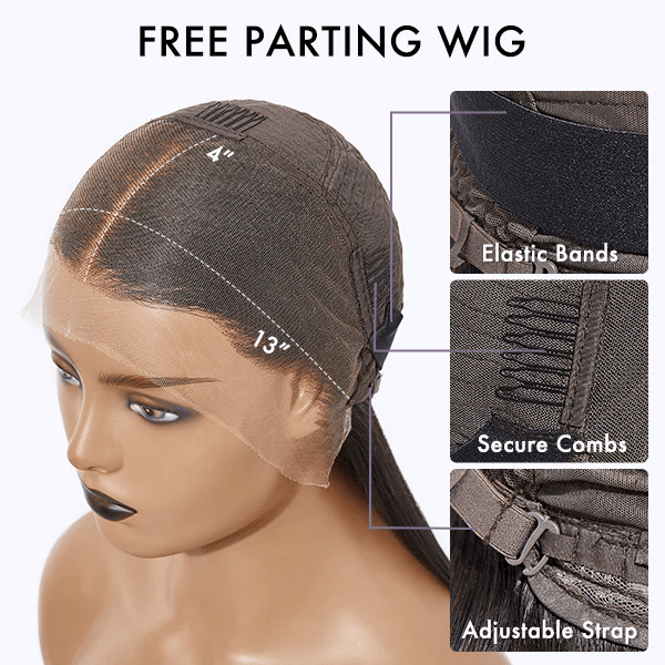 TRILL Limited Design - Gorgeous Loose Body Wave Red Hair Wig with Dark Roots Ear-to-Ear 13x4 Frontal Lace Wig(7-Day Crafting)