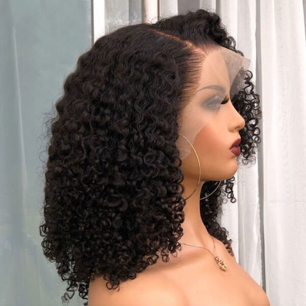 TRILL Short Curly Bob 6×5 Plus Lace Wear Go Glueless Air Cap Wig 100% Human Hair