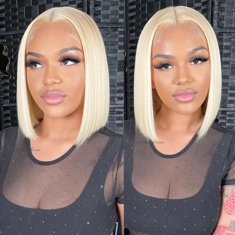 **TRILL DEAL** 613 Blonde Bob Wig Straight 13×4 13×6 HD Lace Wig 180% Density