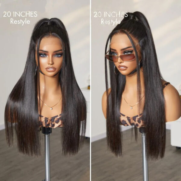TRILL Hair Glueless Wig Ready to Go Silky Straight 7x6 Closure HD Lace Pre Plucked & Bleached Breathable Cap