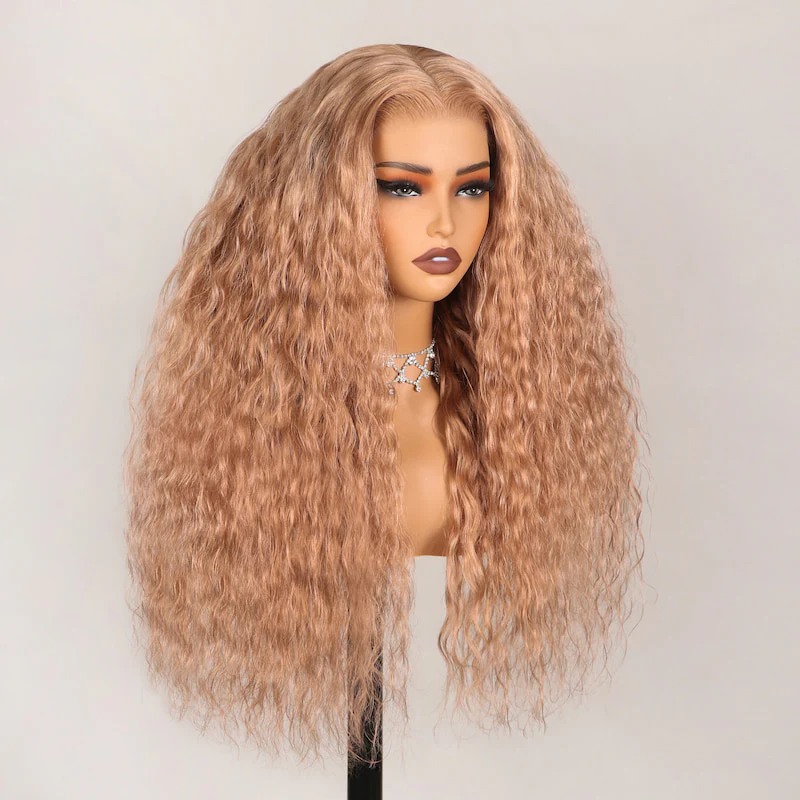 Trill Deal 13x4 HD Lace Milk Tea Brown Light Flaxen Brown Cozy Blonde Pre Cut 6X5 Hd Lace Closure Long Glueless Wear Go Wig
