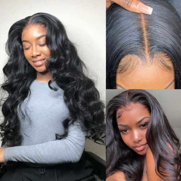 TRILL HD Lace Wigs Body Wave 5×5 Undetectable Glueless Closure Wig 180% Density Pre Plucked & Bleached