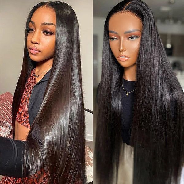TRILL 30inch 6x5 Transparent Lace (#613) (#P1b/30) (Balayage Barbie Blonde Highlight) Bone Straight Hair Body Wave Wig 30+250% Density