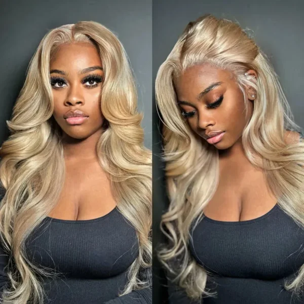 TRILL Cozy Blonde Color Straight Human Hair Barbie 13×6 HD Lace Frontal Wig Pre Plucked Hairline