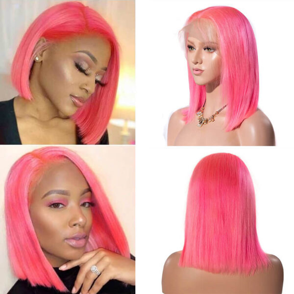 TRILL Colorful Body Wave 13×4 Lace Frontal Wig 100% Human Hair Blue Orange Pink Green Grey Yellow Color