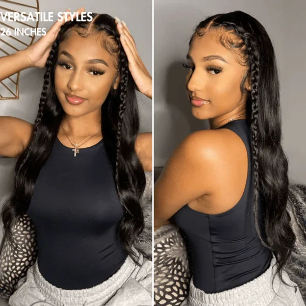 TRILL Hair HD Lace Super Natural Hairline Silky Straight Glueless 13x4 Frontal Lace Wig Human Hair Pre-Cut Lace