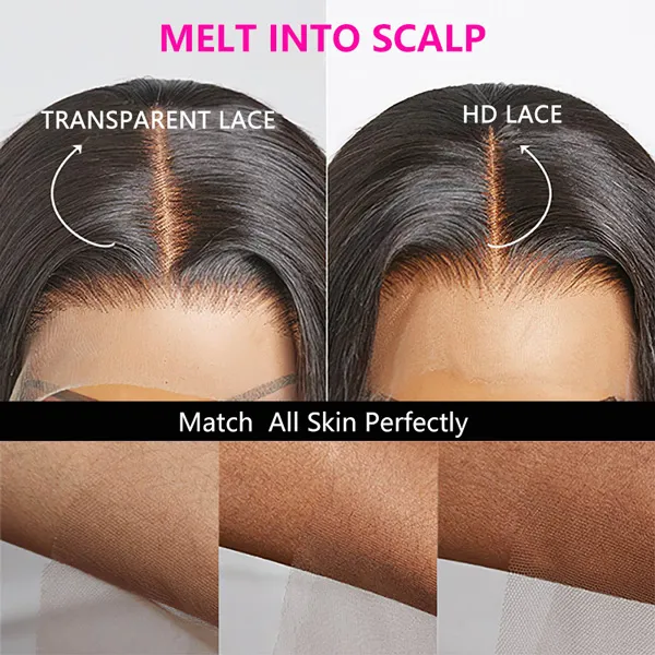 TRILL Invisible Lace Wigs Deep Wave 5×5 Closure Curly Human Hair Wig 180% DENSITY| Real HD Lace