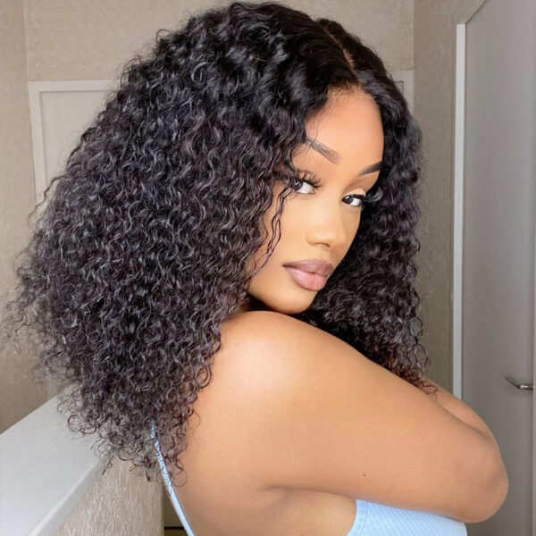 TRILL Glueless Short Curly Wig 13×4 Lace Front Human Hair Wigs 150 Density