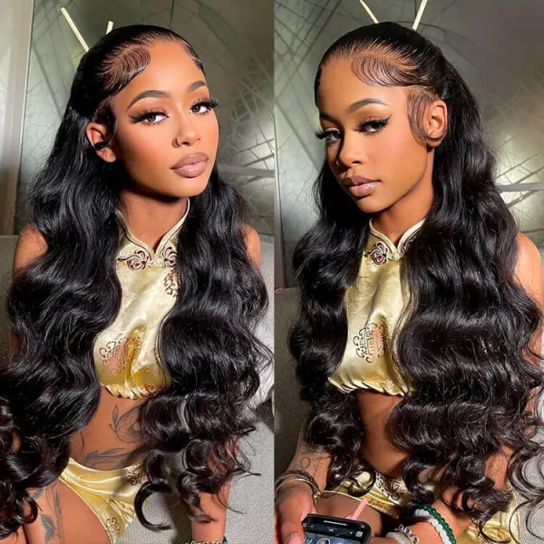 TRILL Pre Bleached Knots | Body Wave 13×6 HD Lace Front Wig Pre Plucked Glueless Human Hair Wig