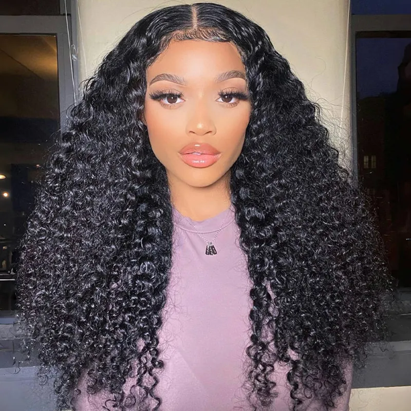 TRILL Brazilian Deep Wave 13×4 Full Frontal 13×6 HD Lace Glueless Wig Bleached Knots Plucked Hairline 180% Density