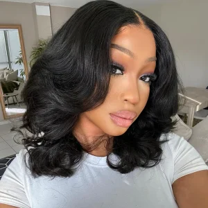 TRILL Wear Go Short Loose Wave 6×5 Lace Wig Barrel Curls Glueless Wig Pre Cut Lace 180% Density