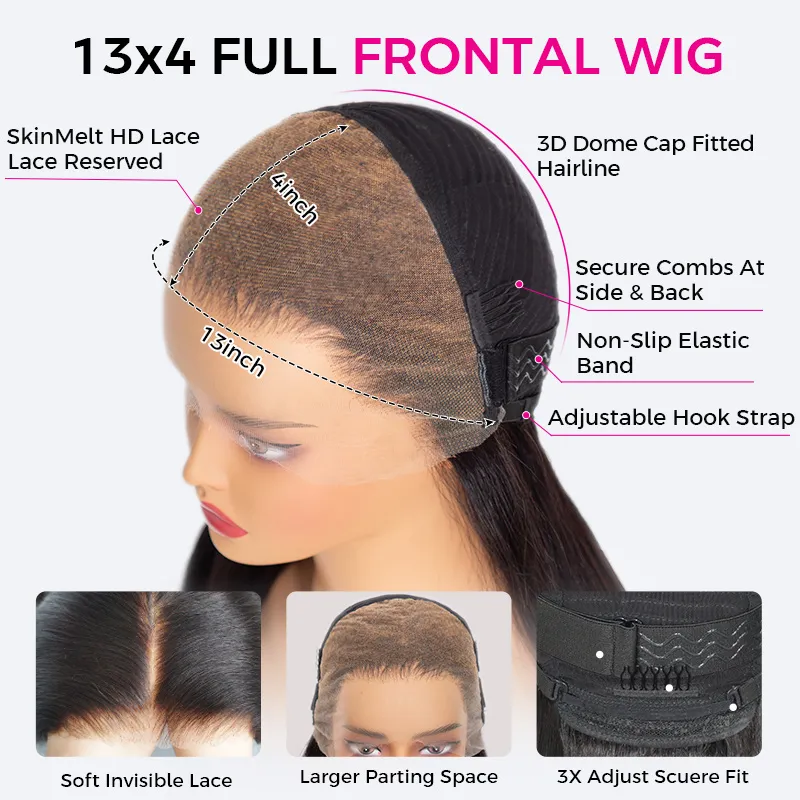 TRILL Short Loose Body Wave Wig Wear Go Glueless 6×5 13×4 HD Lace Front Human Hair Wigs 200% OR 250% Density