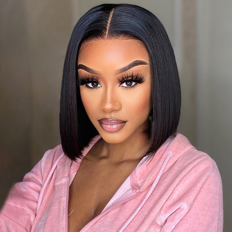 TRILL Type Wear Go Glueless Wig Density 180% Hair Color Natural Black Hair Quality100% Human Virgin Hair,Can be dyed Lace Swiss HD Lace Hairline Pre-plucked Natural Hairline