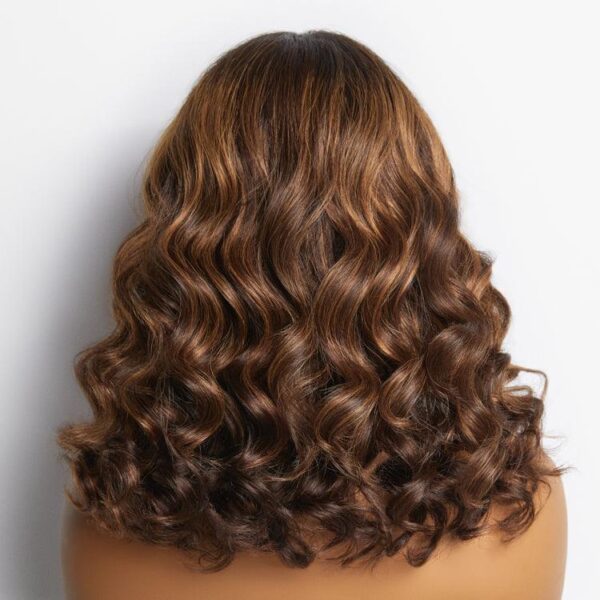 TRILL Hair PartingMax Glueless Wig Water Wave Versatile 7x6 Closure HD Lace Short Wig Ready to Go Natural Black/Ombre Brown