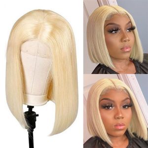 **TRILL DEAL** 613 Blonde Bob Wig Straight 13×4 13×6 HD Lace Wig 180% Density