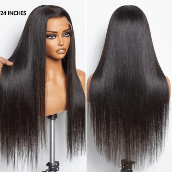 TRILL Hair HD Lace Super Natural Hairline Silky Straight Glueless 13x4 Frontal Lace Wig Human Hair Pre-Cut Lace