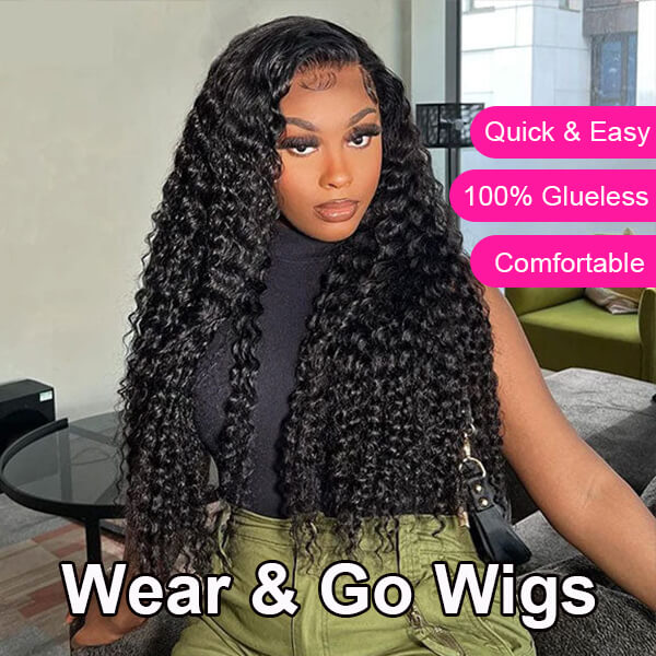 TRILL Deep Wave Flexi-Fit Wear Go Glueless Human Hair Wig 6×5 9×6 Melt Lace Pre Everything Fit All Size
