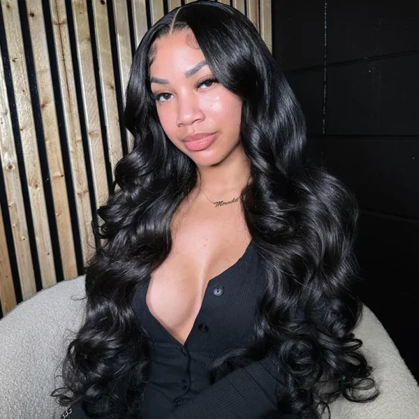 TRILL Invisi-Strap 360 Lace Frontal Body Wave Human Hair Glueless Wigs Plucked & Bleached 180% Density