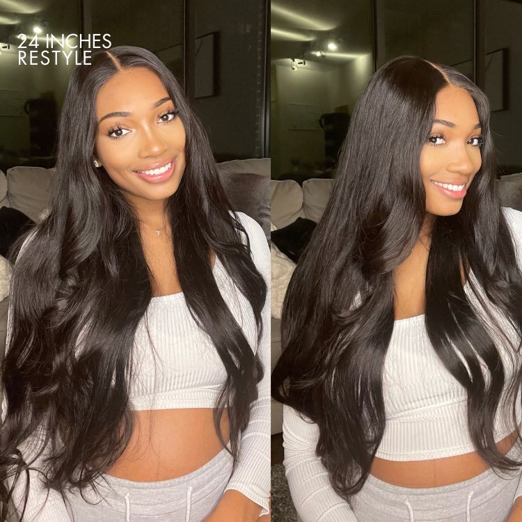 TRILL Hair 180% Density | Silky Straight Glueless 5x5 Closure HD Lace Long Wig | Large & Small Cap Size