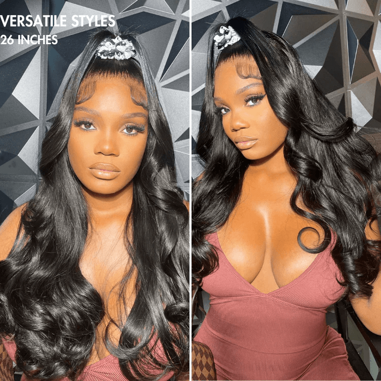 TRILL Super Natural Hairline Silky Straight Glueless 13x4 Frontal Lace Wig Human Hair Pre-Cut Lace