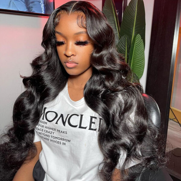 TRILL HD Lace Wigs Body Wave 5×5 Undetectable Glueless Closure Wig 180% Density Pre Plucked & Bleached