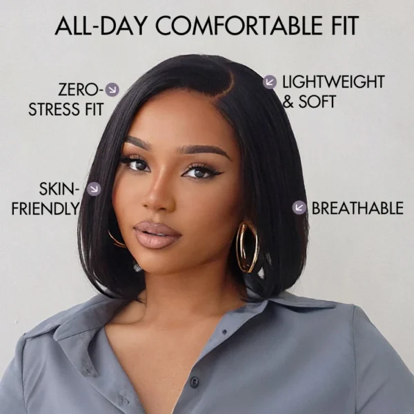 TRILL Ash Blonde Highlight Short Kinky Curly Wig Glueless Minimalist HD Lace Wig Pre-Cut Lace
