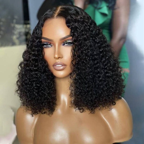 TRILL Glueless Short Curly Wig 13×4 Lace Front Human Hair Wigs 150 Density