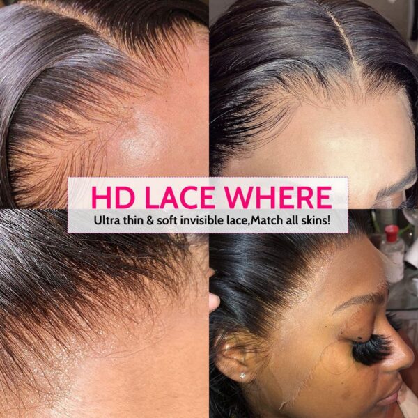 TRILL HD Lace Wigs Body Wave 5×5 Undetectable Glueless Closure Wig 180% Density Pre Plucked & Bleached