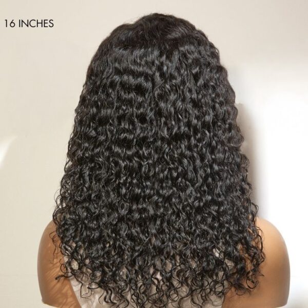 TRILL Throw On & Go Glueless Deep Wave No Lace Human Hair Headband Wig