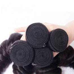 TRILL Hair Brazilian Loose Wave Bundles With Closure Brazilian Human Hair Weave Bundles 3 Bundles With Closure Spring Loose Curly 10A Grade