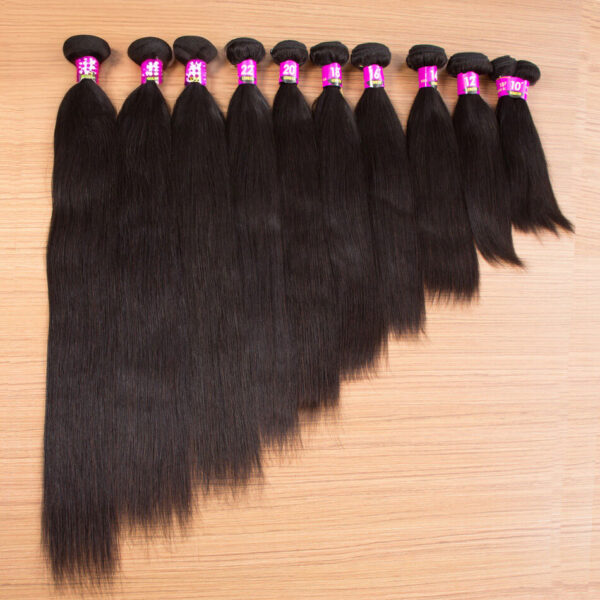 TRILL 10A Indian Straight Hair Bundles With Closure Free Part Mink Straight 3 Bundles With Lace Closure
