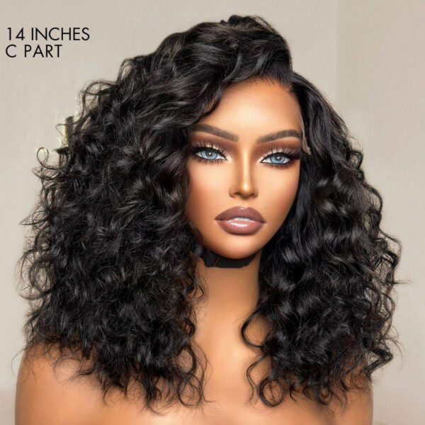 TRILL Hair PartingMax Glueless Wig Water Wave Versatile 7x6 Closure HD Lace Short Wig Ready to Go Natural Black/Ombre Brown