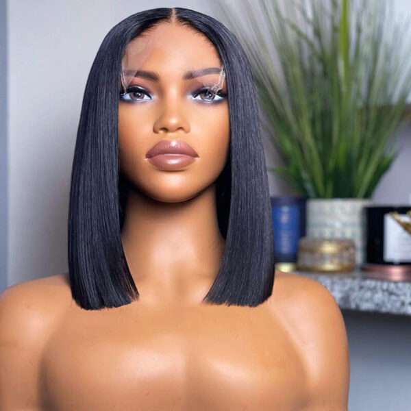 TRILL Short Bob Wig Straight Hair 150% Density 13×4 Glueless Lace Front Bob Wig
