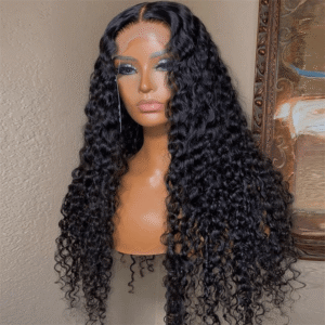TRILL Brazilian Deep Wave 13×4 Full Frontal 13×6 HD Lace Glueless Wig Bleached Knots Plucked Hairline 180% Density